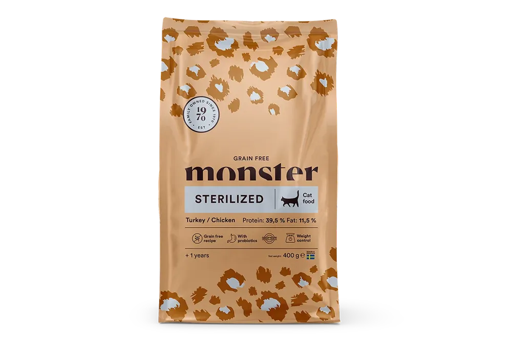 Monster Cat Grain Free Sterilized 400 g | Missa inte