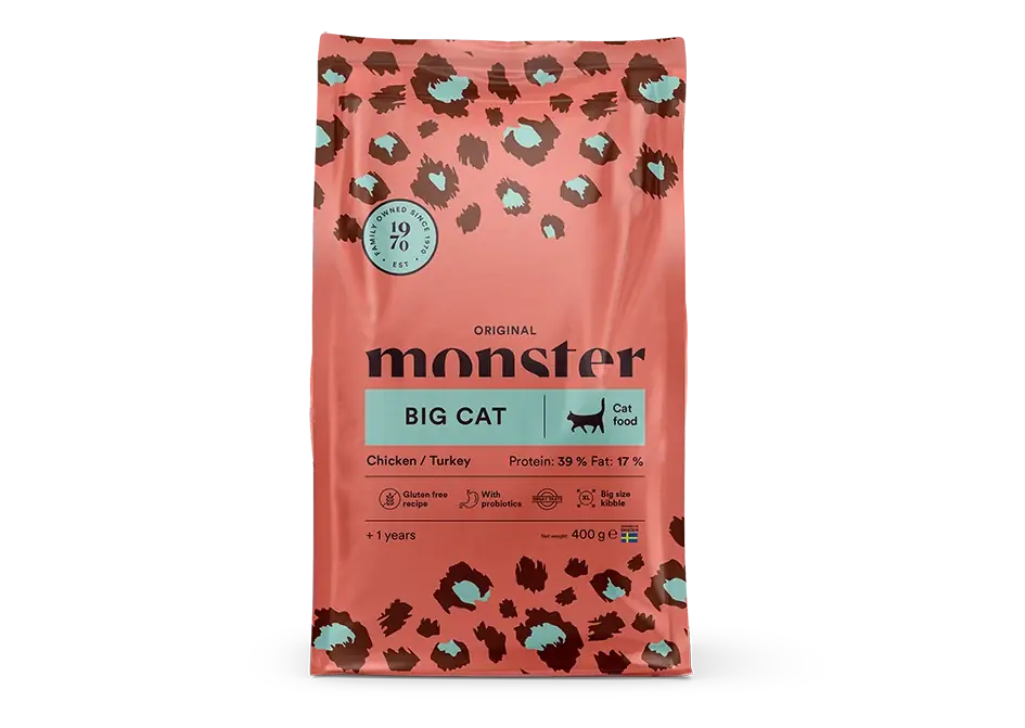 Premiumkvalitet - Monster Cat Original Adult Big Cat 400 g
