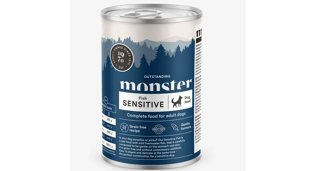 Bästa pris - Monster Dog Adult Sensitive Fish 400 g