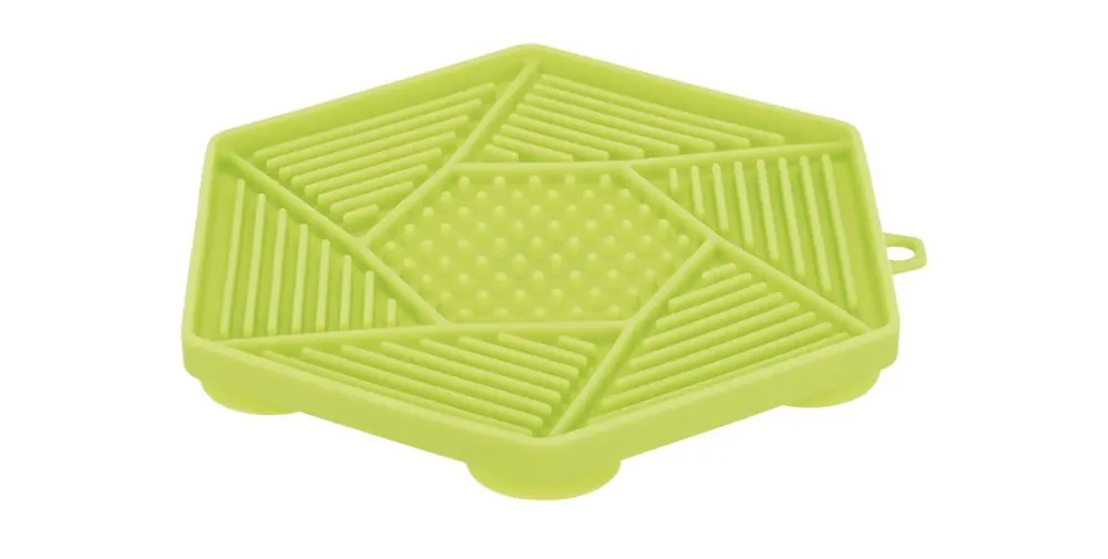 Storsäljare - Lick‘n‘Snack platta med sugkopp 17 cm grön