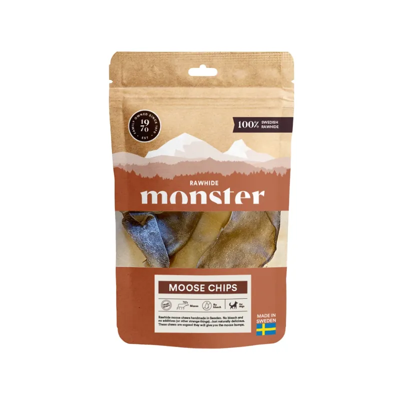 Monster Raw Moose Chips Påse | Nyinkommet