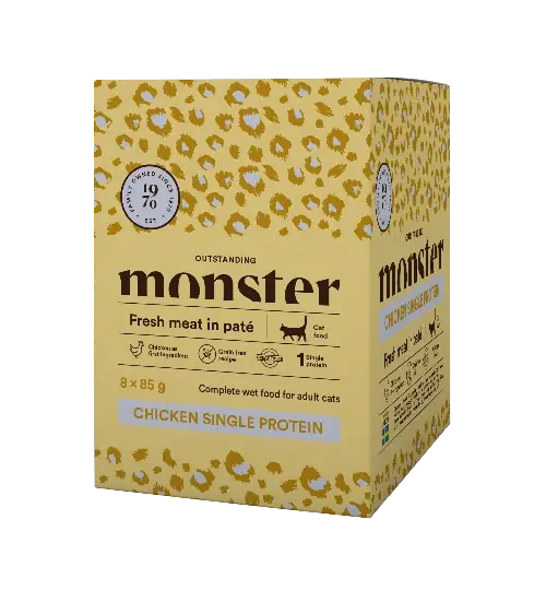 Monster Cat Pouches Adult Chicken 85 g (8-pack) | Köp direkt