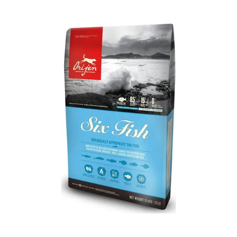Tryggt köp - Orijen Dog 6 Fish 11,4 kg