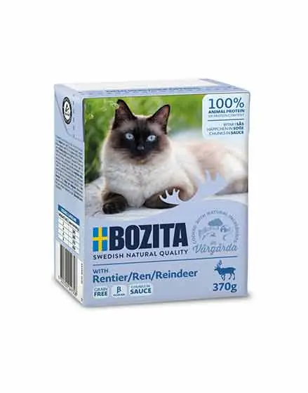 Bozita Katt Tetra Bitar i sås med Ren 370 g | Nyligen lanserat