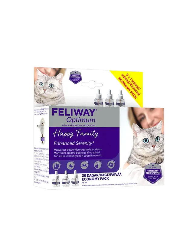 Feliway - Optimum refill 3 x 48ml | Rekommenderas