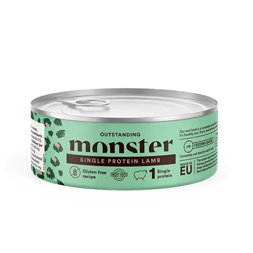 I lager - Monster Cat Adult Single Lamb Burk 100g
