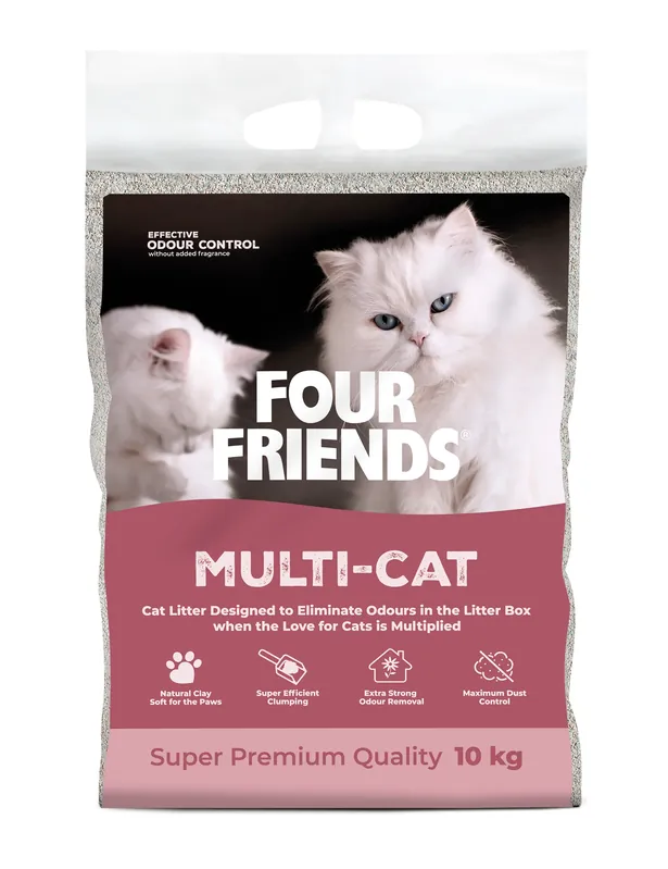 Bästa pris | FourFriends Cat Litter Multi-Cat 10 kg