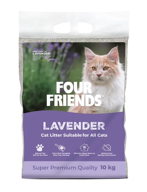 FourFriends Cat Litter Lavender 10 kg | Trygg betalning