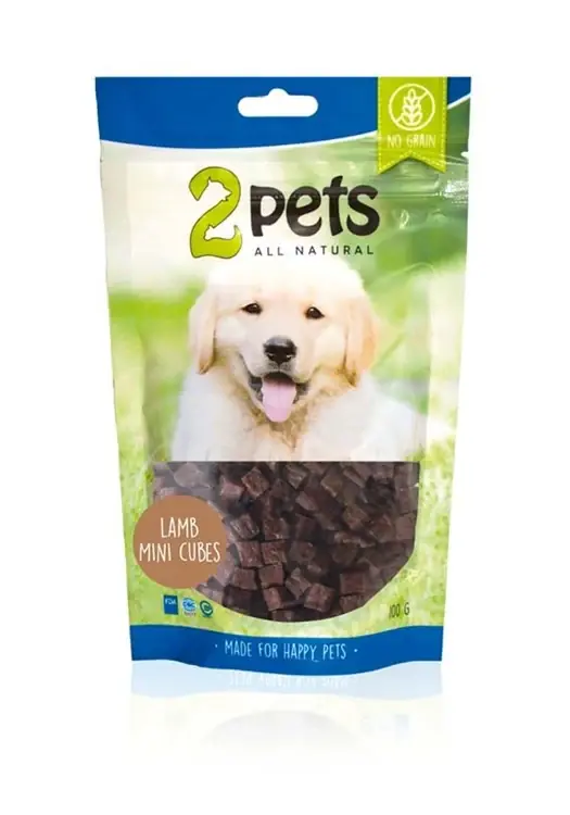 Mycket populär - 2pets Dogsnacks MiniCubes Lamm 100g