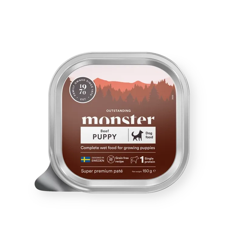Monster Dog Puppy Paté 150 g | Bästa pris