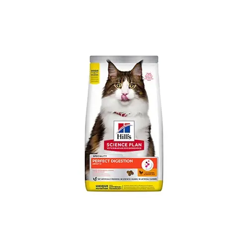 HILL‘S SCIENCE PLAN Feline Perfect Digestion Adult 1+ med Kyckling & Råris 1.5kg - Ny produkt