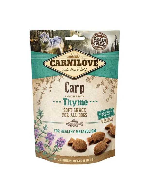 Carnilove Dog Semi Moist Snack Carp with Thyme 200 g | Superpris