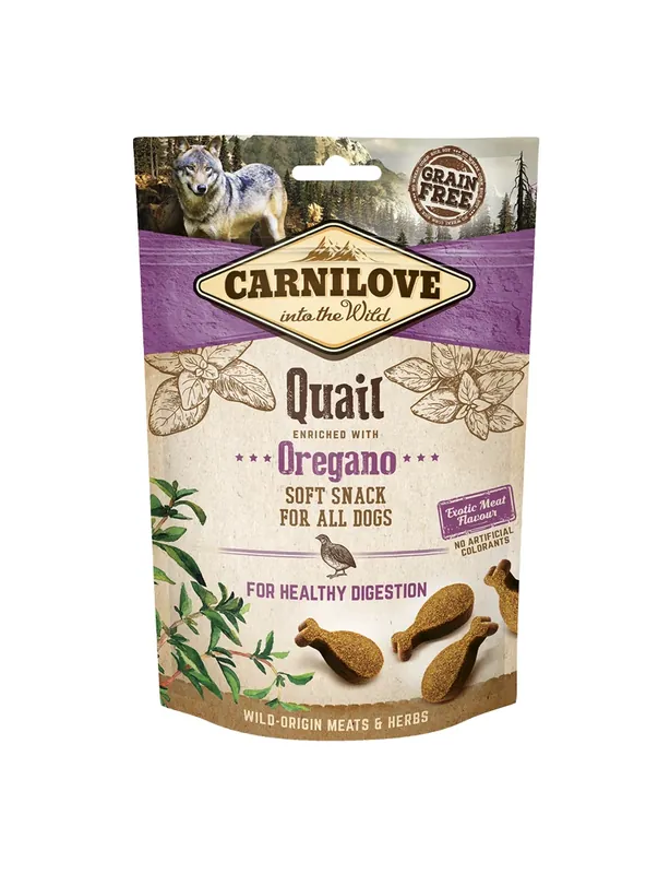 Passa på nu | Carnilove Dog Semi Moist Snack Quail with Oregano 200 g