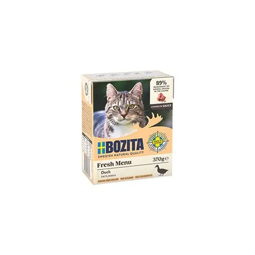 Passa på nu - Bozita Katt Tetra Bitar i sås med Anka 370 g