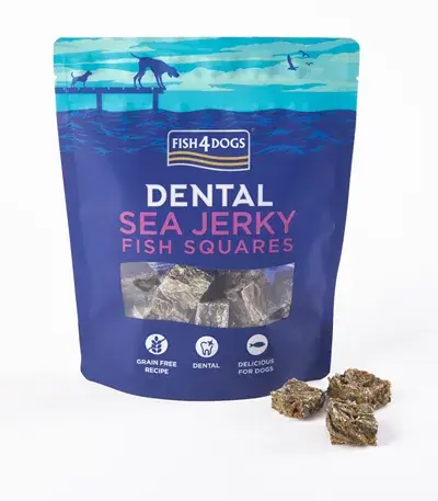 Fish4Dogs Dental Jerky Fish Squares 115 g - Reapris