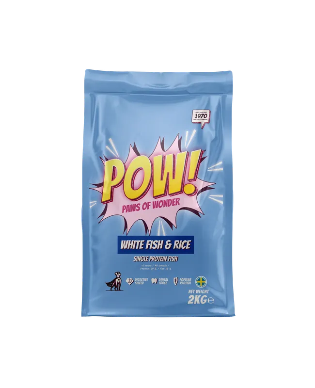Erbjudande | POW! Dog White Fish & Rice 2 kg
