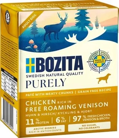 Bozita Purely Tetra Paté Chicken/Venison 370 g - Finns tillgänglig