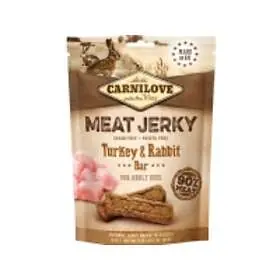 Nästan slut - Carnilove Jerky Kalkon & Kanin 100 g