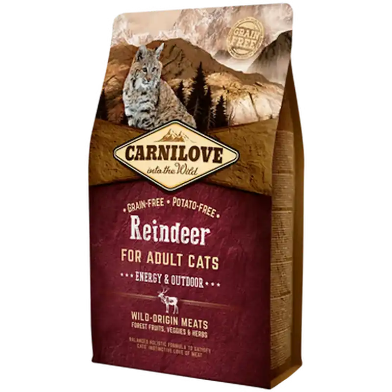 Carnilove Cat Reindeer for adult cats Energy & Outdoor | Klar att skickas
