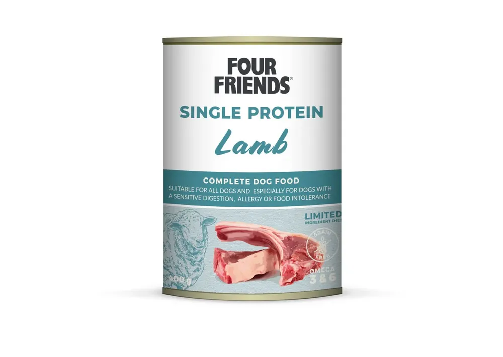 FourFriends Dog Single Protein Puppy400g - Tillverkarpris