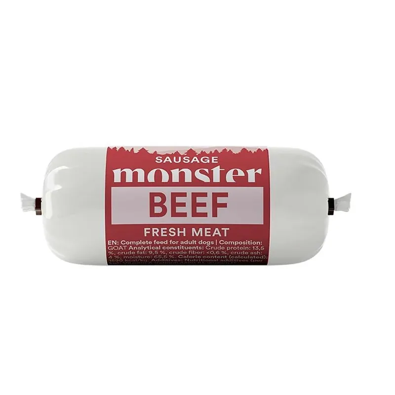 Mycket efterfrågad | Monster Dog Sausage Beef 80 g