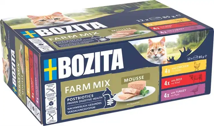 Bozita Multipack Mousse 12 x 85 g - Fynd