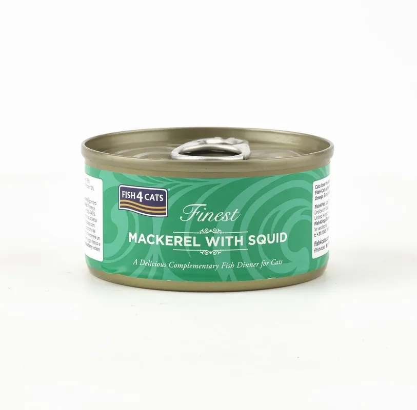 Köp nu - Fish4Cats Wet Macarel & Squid 70 g